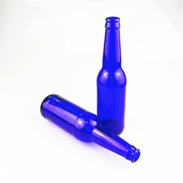 Wholesale 330ml 500 Ml Cobalt Blue Glass Beer Bottle with Crown Cap